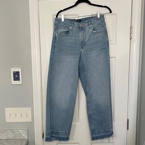 GAP Denim High Rise Wide-Leg Cropped Jeans Size 12/31R